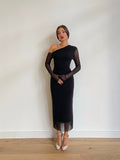 One Shoulder Tulle